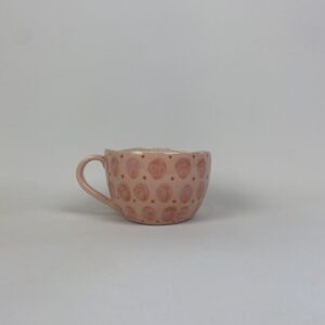Pink Spot Pinch pot Cup